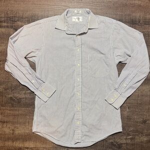Vintage Burberrys of London Striped Long Sleeve Button Down Shirt